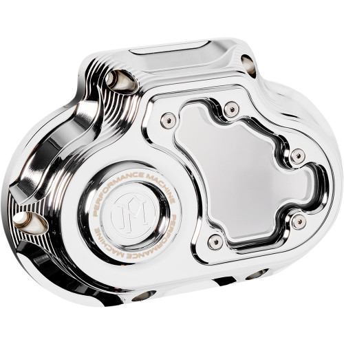 Performance Machine Vision Transmission Side Cover for Harley M8 Softail - Chrome