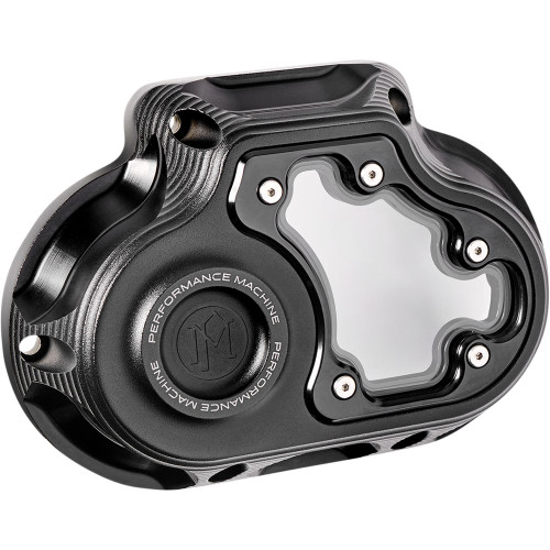 Performance Machine Vision Transmission Side Cover for Harley M8 Softail - Black Ops