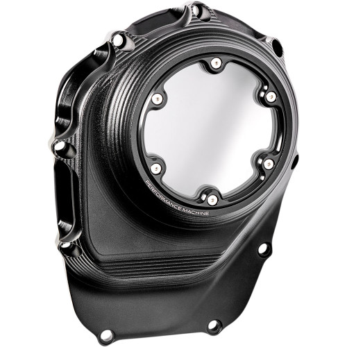 Performance Machine Vision Cam Cover for 2017-2023 Harley M8 Models - Black Ops