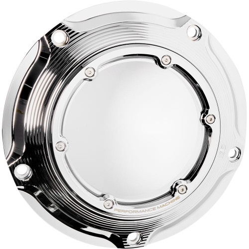Performance Machine Vision Derby Cover for 2016-2021 Harley Touring - Chrome