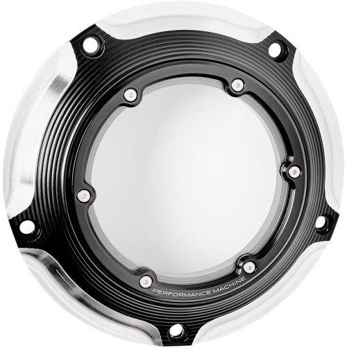 Performance Machine Vision Derby Cover for 2016-2021 Harley Touring - Contrast Cut