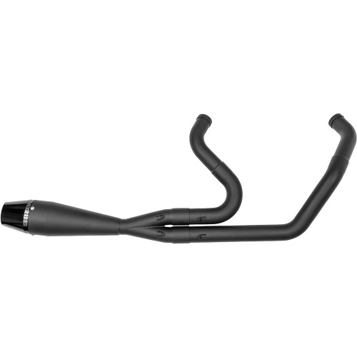 Sawicki 2-1 Stainless Shorty Exhaust for 2018-2024 Harley Softail - Black