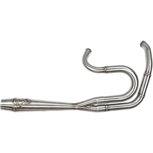 Sawicki Stainless Full Length Big Inch Cannon Exhaust for 1991-2017 Harley Dyna - Brushed