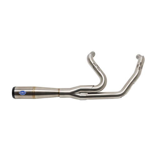 S&S Diamondback 2-1 Stainless Exhaust for 2017-2023 Harley Touring - 50 State Legal
