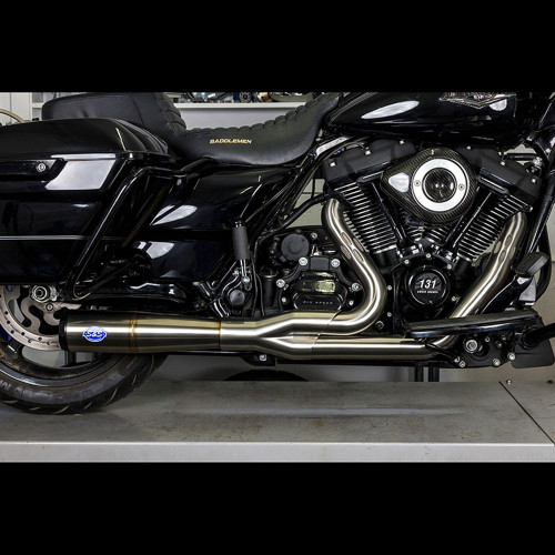 S&S Diamondback 2-1 Stainless Exhaust for 2017-2023 Harley Touring - 50 State Legal