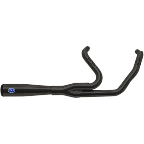 S&S Diamondback 2-1 Black Exhaust for 2017-2023 Harley Touring - 50 State Legal
