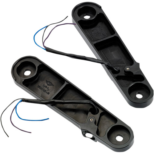 Joker Machine Streamliner Front LED Turn Signals for 2014-2021 FLHX - Smooth Black