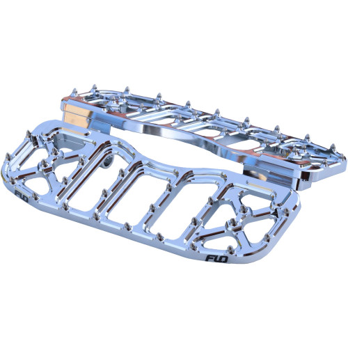 Flo Motorsports V5 Bagger Floor Boards for Harley Touring - Chrome