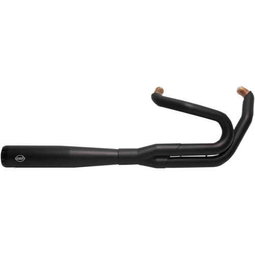 S&S Superstreet Race Only 2-1 Exhaust for 2018-2022 Harley FLFB/FXBR/FXDR - Black