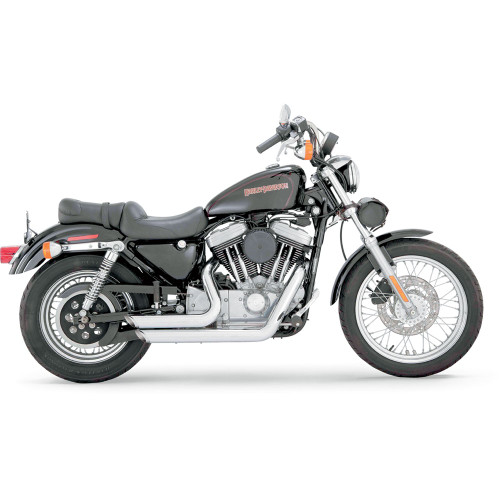 Vance & Hines Shortshots Staggered Exhaust for 1999-2003 Harley Sportster - Chrome