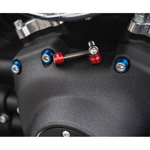 Santoro Fabworx Deluxe Chacho Engine Bolt Kit for Harley M8 Softail/Touring - Red