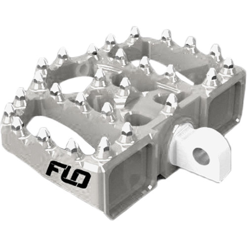 Flo Motorsports V4 Mini Floor Boards Foot Pegs for Harley - Chrome