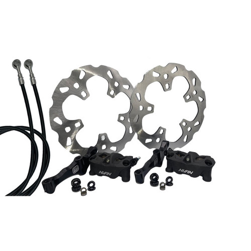 Galfer Oversize Wave Lug Mount Rotor Wraith Kit for 2015-2023 Harley Road Glide