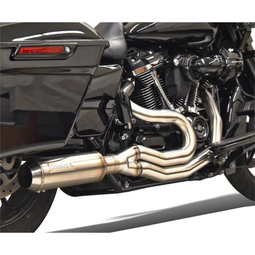 Bassani Mid-Length Super Bike Stainless Exhaust for 2017-2024 Harley Touring