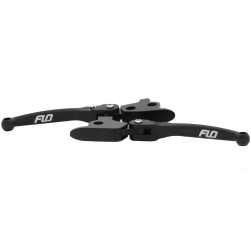 Flo Motorsports MX Style Adjustable Hand Levers for 2021-2023 Harley Touring Cable Clutch- Black