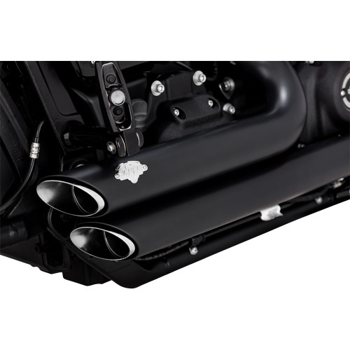 Vance & Hines Staggered Short Shots Exhaust for 2018-2023 Harley Softail Models - Black