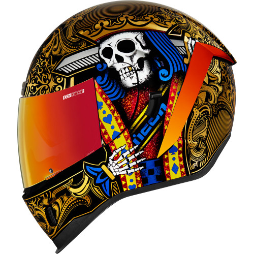 Icon Airform Suicide King Helmet - Gold