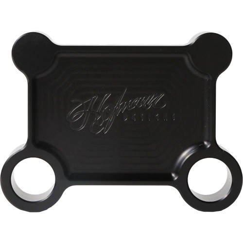 Hofmann Designs Billet Pull Back Plate for Harley Batwing - Black