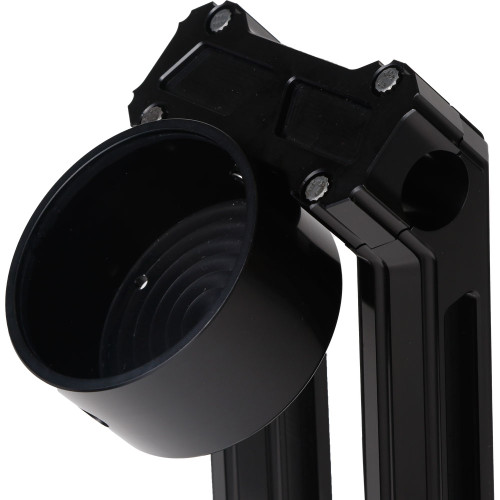 Hofmann Designs Billet Speedo Cup Gauge Mount for Harley - Black