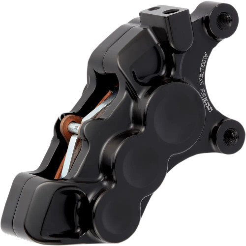 Arlen Ness Six-Piston Differential Bore Front Caliper for Harley - Black