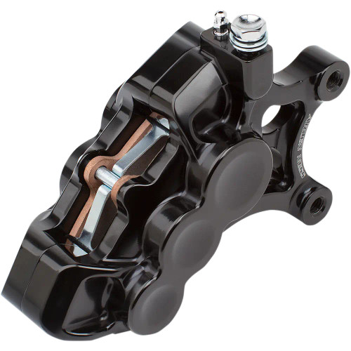 Arlen Ness Six-Piston Differential Bore Front Caliper for Harley - Black