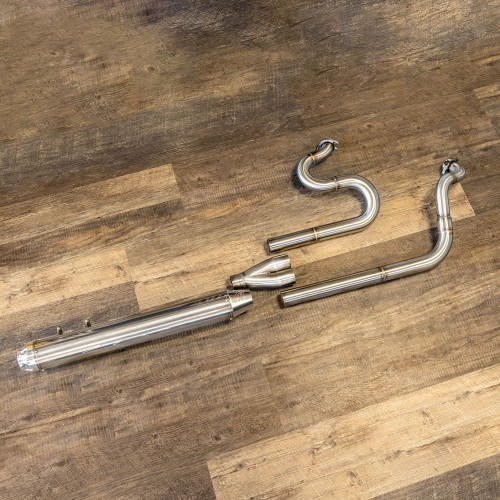 A1 Cycles G.A.F. Stainless/Titanium Exhaust for 2017-2023 M8 Harley Touring