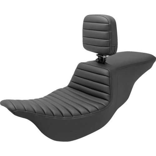 Saddlemen Tour Step-Up Seat & Backrest for 2008-2023 Harley Touring - Tuck-n-Roll