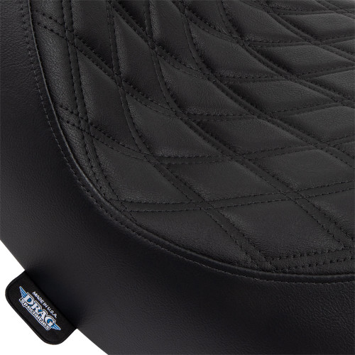 Drag Specialties Solo Seat for 2018-2024 Harley Softail FXLR/​FXLRST/FLSB - Double Diamond