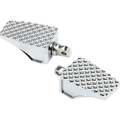 LA Choppers Billet County Foot Pegs for Harley - Chrome