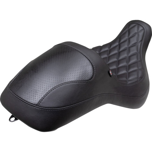 Mustang Extreme Fastback Seat for 2018-2024 Harley Softail Fat Boy - Black