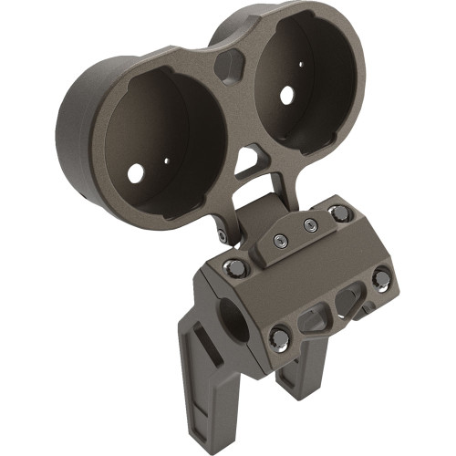 LA Choppers Performance Riser Dual Gauge Mount for Dyna/XL - Bronze