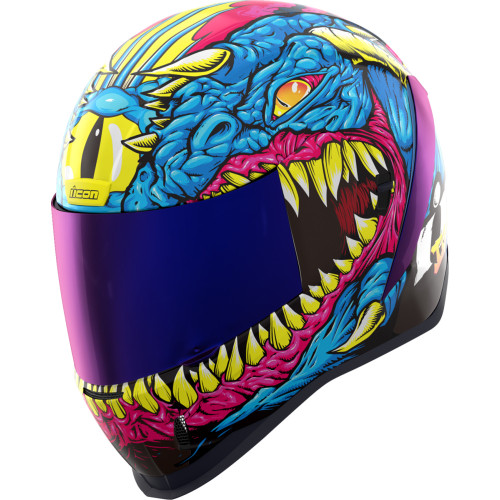 Icon Airform Helmet - Kryola Kreep Blue - Get Lowered Cycles