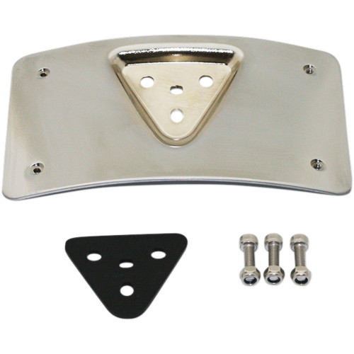 Custom Dynamics Radius License Plate Mount for 1999-2023 Harley - Chrome
