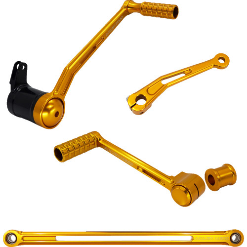 Arlen Ness Speedliner Foot Control Kit for 2008-2024 Harley Touring - Gold
