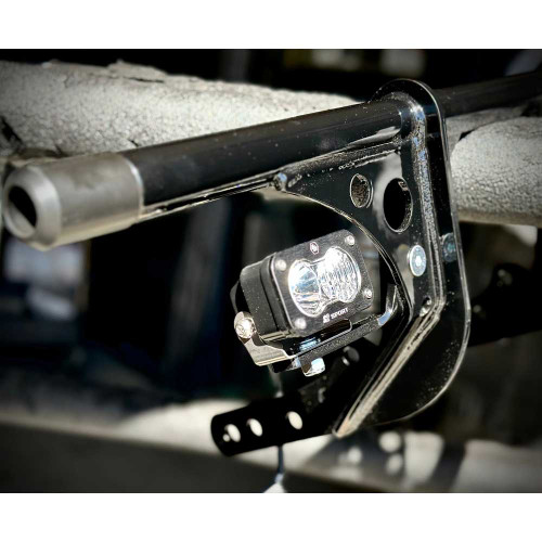 Bung King S2 Fog Light Gusset Mount for 2018-2024 Softail & Sportster