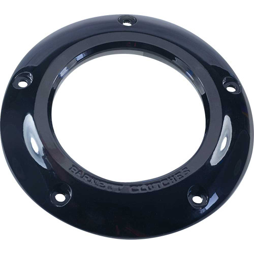 Barnett Scorpion Series Clear Derby Cover for 2019-2024 Harley Softail - Black