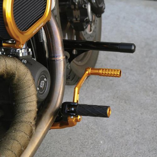 Arlen Ness Speedliner Brake Arm for 2018-2024 Harley Softail w/ Mids - Gold
