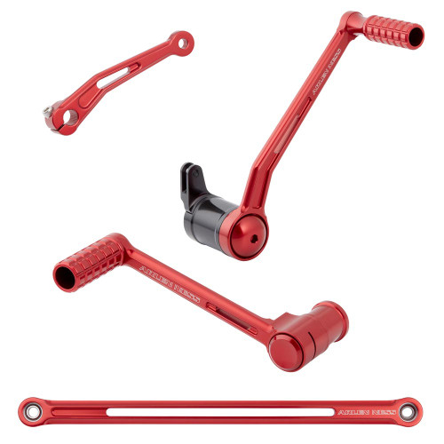 Arlen Ness Speedliner Foot Control Kit for 2008-2024 Harley Touring - Red