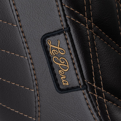 LePera Tailwhip Up Front Seat for 2018-2024 Harley Softail FXLR/FLSB - Double Diamond Chestnut