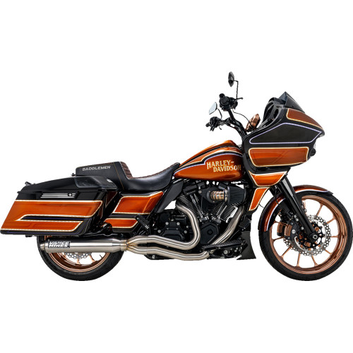 Vance & Hines 2-1 Supersport PCX Exhaust for 2017-2024 Harley Touring - Brushed