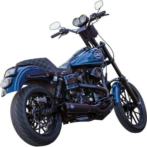 S&S Qualifier 2-1 Exhaust for 2006-2007 Harley Dyna - Black