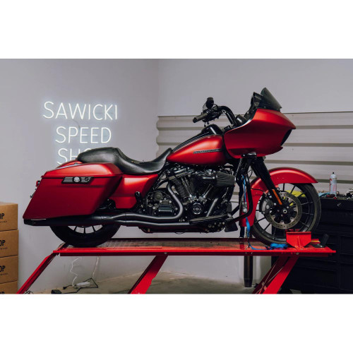 Sawicki 2-1 Full Length Exhaust for 2017-2023 Harley Touring - Black