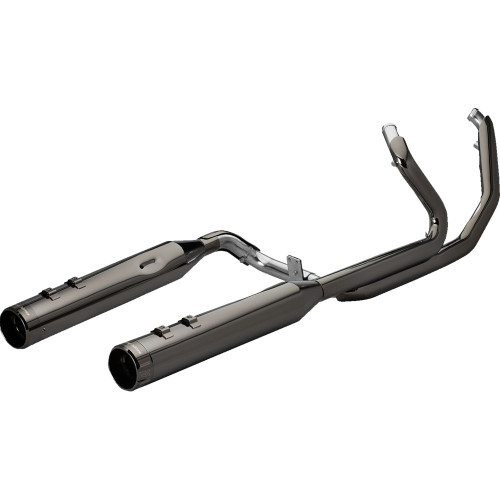 Khrome Werks 2-2 3-Step Dominator Exhaust for 2017-2023 Harley Touring - Eclipse w/ Klassic Tip