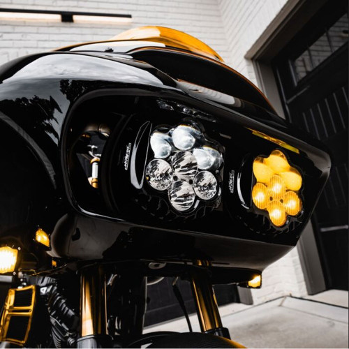 Custom Dynamics Shark Demon 2 Performance Headlight & Fog Lamp Combo Kit for 2015-2023 Harley Road Glide