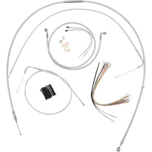 Magnum Handlebar Installation Cable Kit for 2007-2010 Harley Softail FLST - Sterling Chromite