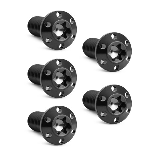 Arlen Ness Titanium Rotor Bolt Kit for Harley - Black