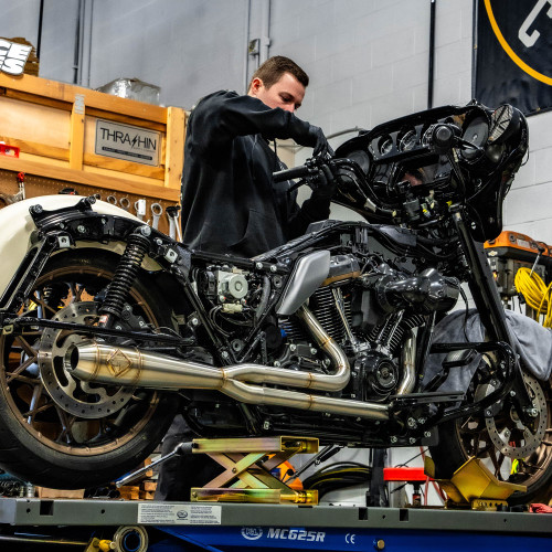 SP Concepts Mid Length Elsinore Exhaust for 2017-2025 Harley Touring