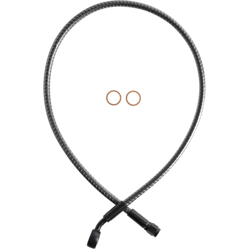 Magnum 12mm-35° Alternative Length ABS Front Brake Line - Karbon Fiber