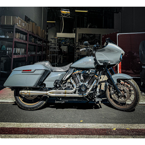 SP Concepts Mid Length Elsinore Works Edition Exhaust for 2017-2025 Harley Touring