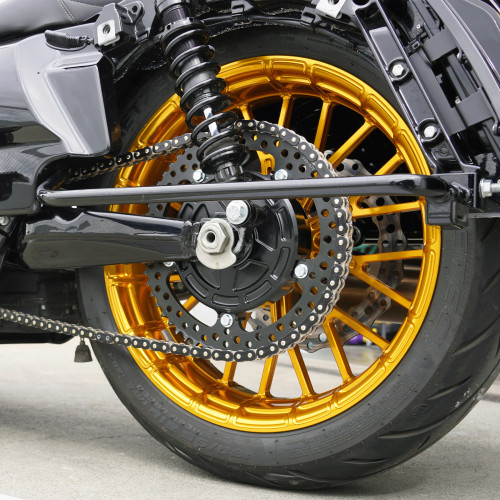 Arlen Ness Jagged Cush Chain Drive Conversion Kit for 2009-2024 Harley Touring - All Black
